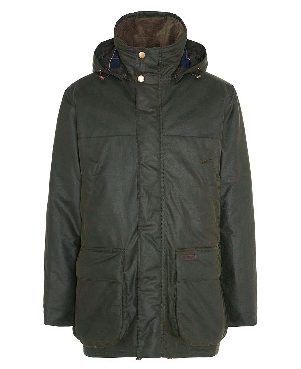 Barbour Bleaberry Waxed Jacket Olivengrøn | BABO87269