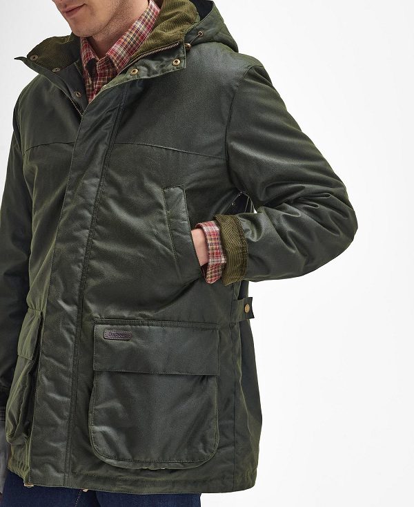 Barbour Bleaberry Waxed Jacket Olivengrøn | BABO87269