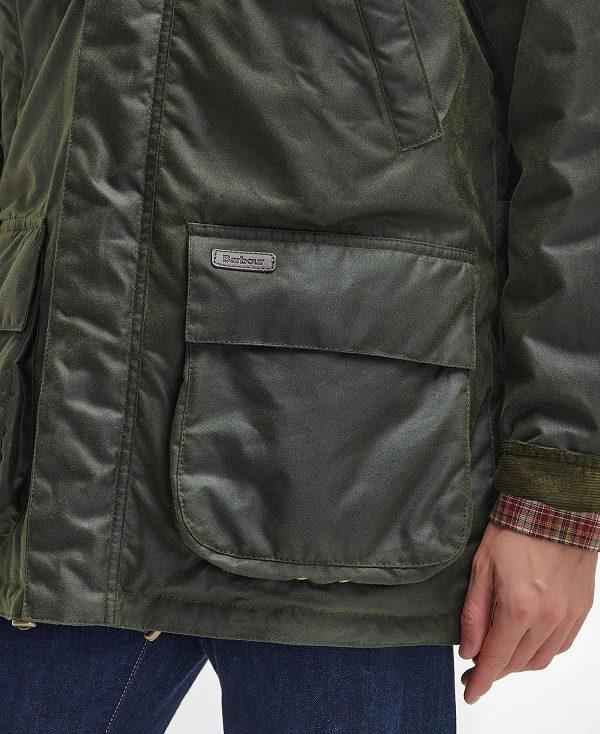 Barbour Bleaberry Waxed Jacket Olivengrøn | BABO87269