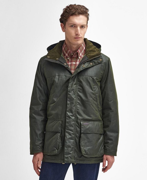 Barbour Bleaberry Waxed Jacket Olivengrøn | BABO87269