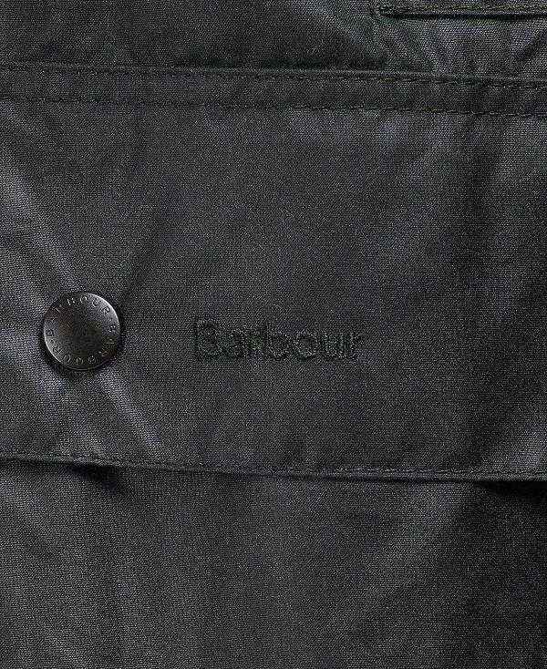 Barbour Border® Waxed Jacket Mørkeblå | BABO87185