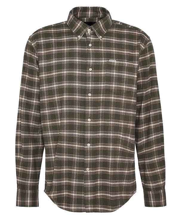 Barbour Bowburn Regular Long-sleeved Shirt Grøn | BABO87895