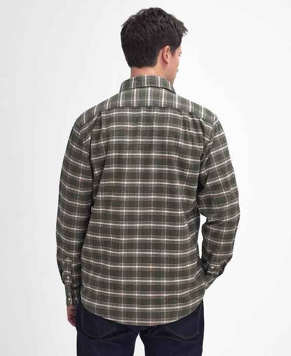 Barbour Bowburn Regular Long-sleeved Shirt Grøn | BABO87895