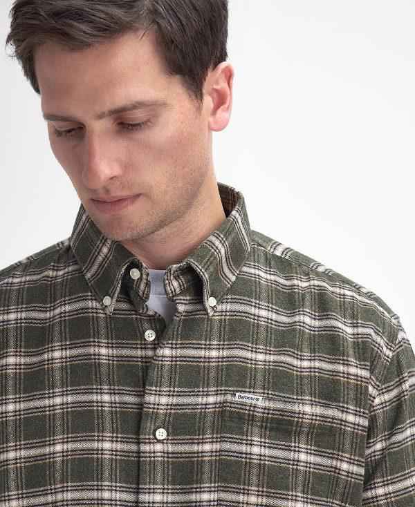 Barbour Bowburn Regular Long-sleeved Shirt Grøn | BABO87895