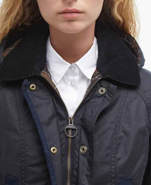 Barbour Bower Wax Jacket Mørkeblå | BABO89209