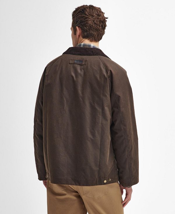 Barbour Bowland Waxed Jacket Brune | BABO87263