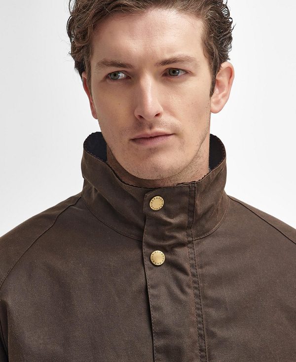 Barbour Bowland Waxed Jacket Brune | BABO87263