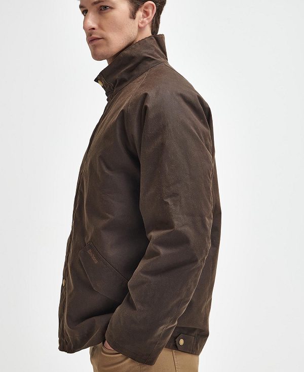 Barbour Bowland Waxed Jacket Brune | BABO87263