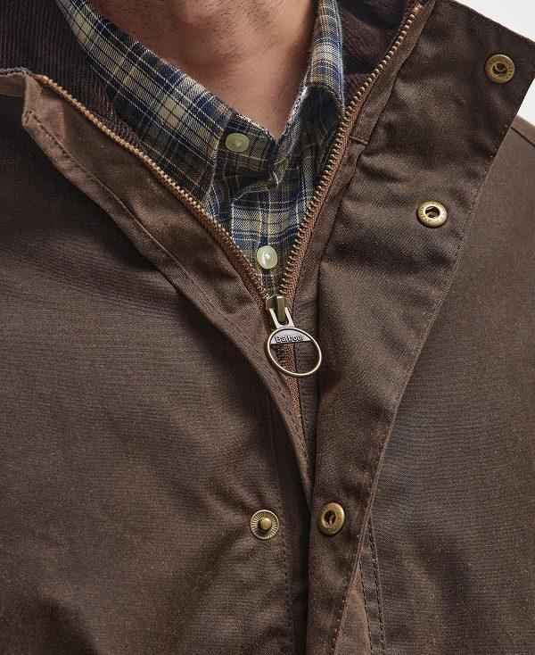 Barbour Bowland Waxed Jacket Brune | BABO87263