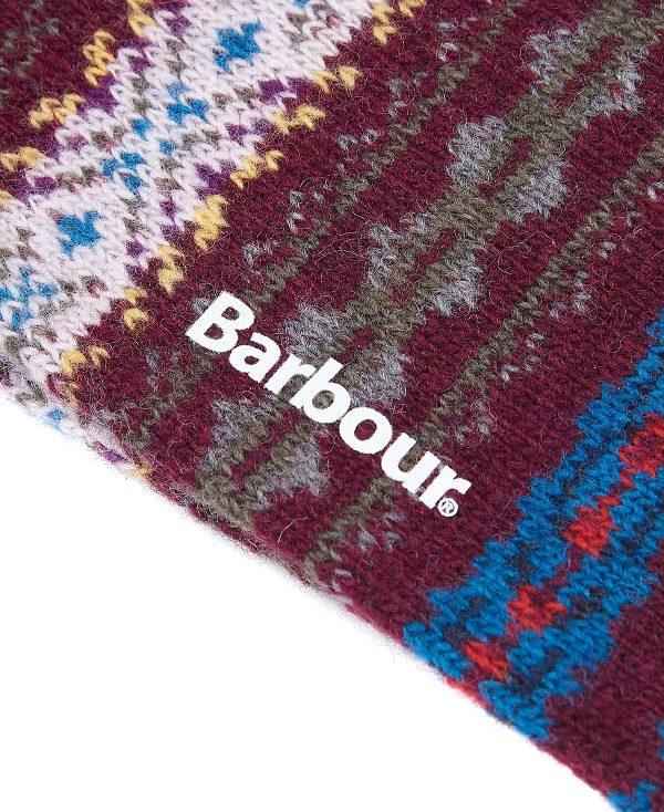 Barbour Boyd Socks Bordeaux | BABO89149