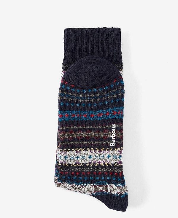 Barbour Boyd Socks Mørkeblå | BABO89147