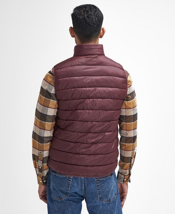 Barbour Bretby Gilet Bordeaux | BABO87578