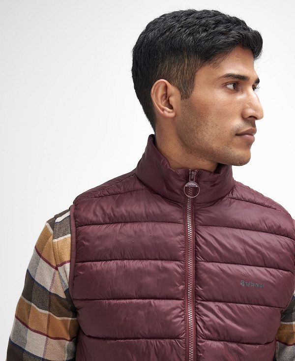 Barbour Bretby Gilet Bordeaux | BABO87578