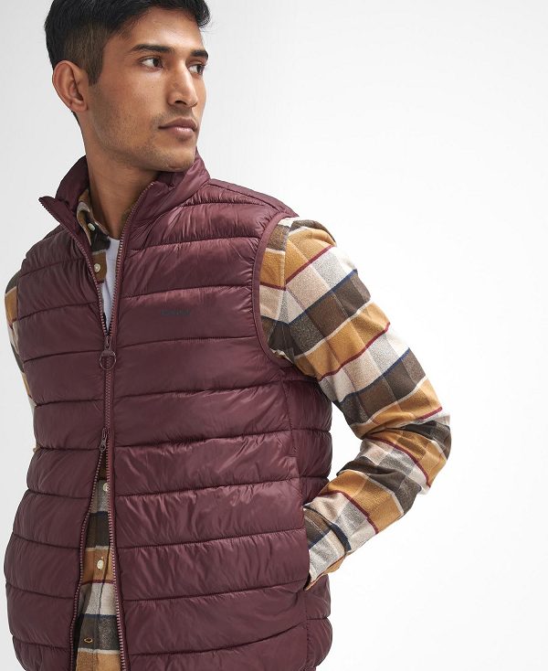 Barbour Bretby Gilet Bordeaux | BABO87578