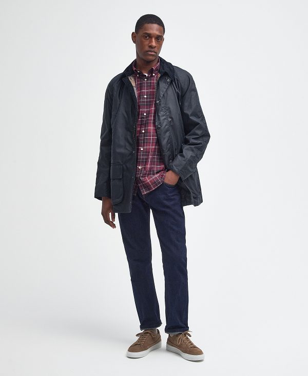 Barbour Bristol Wax Jacket Mørkeblå | BABO87178