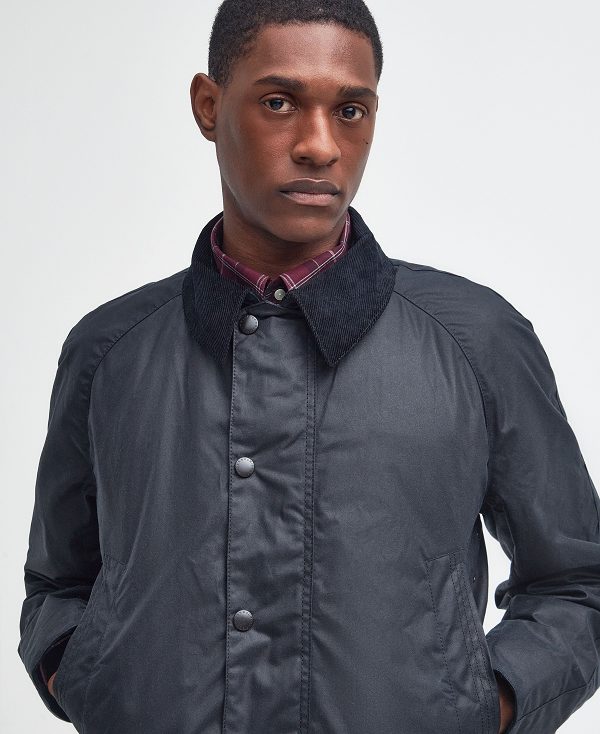 Barbour Bristol Wax Jacket Mørkeblå | BABO87178