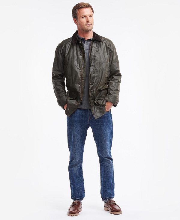 Barbour Bristol Waxed Jacket Olivengrøn | BABO87236