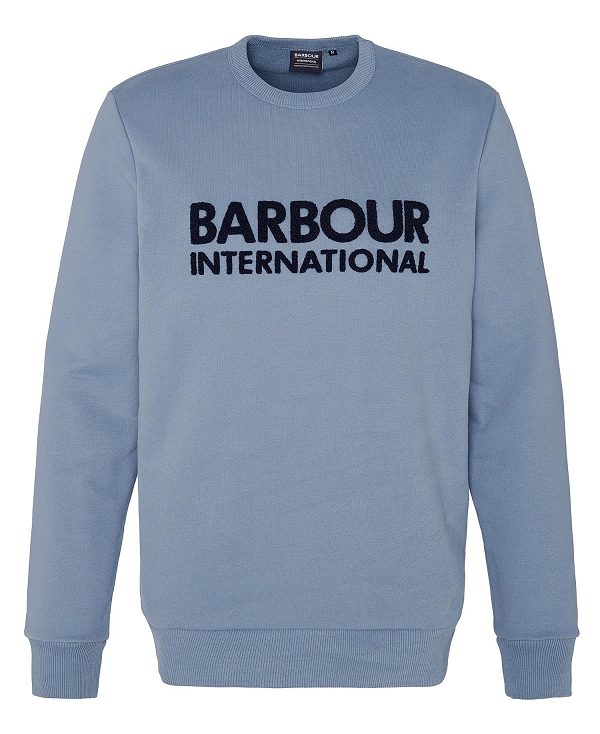 Barbour Brockley Logo Sweatshirt Blå | BABO88467