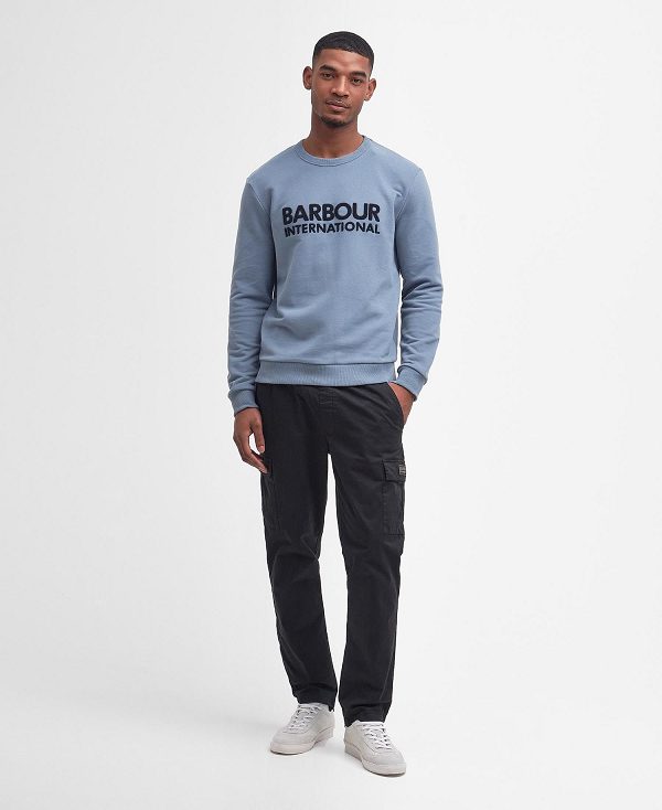 Barbour Brockley Logo Sweatshirt Blå | BABO88467