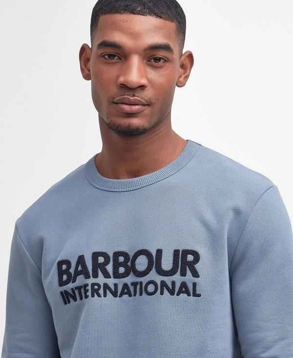 Barbour Brockley Logo Sweatshirt Blå | BABO88467