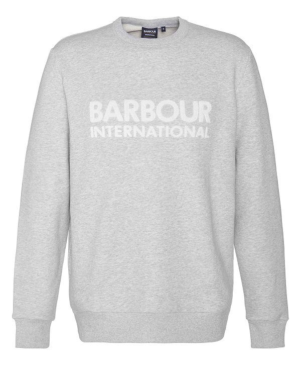 Barbour Brockley Logo Sweatshirt Grå | BABO88459