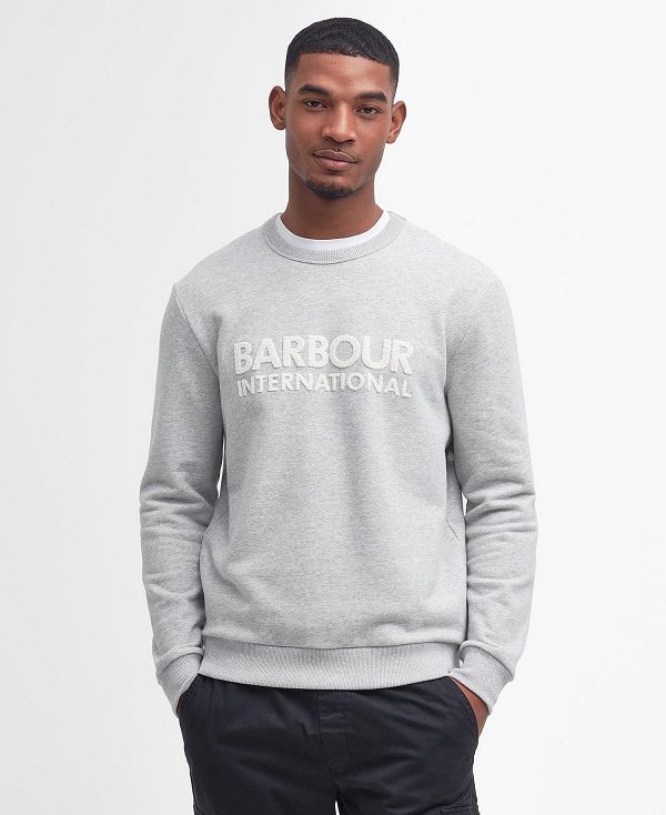 Barbour Brockley Logo Sweatshirt Grå | BABO88459