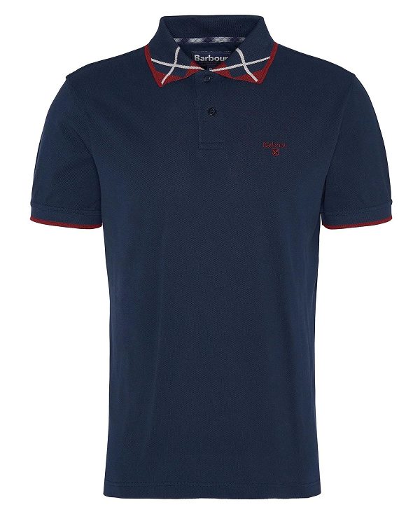 Barbour Brodie Short-sleeved Polo Shirt Mørkeblå | BABO88251