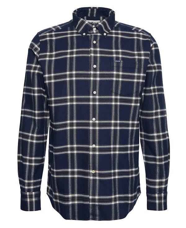 Barbour Bromley Tailored Long Sleeved Shirt Mørkeblå | BABO87813