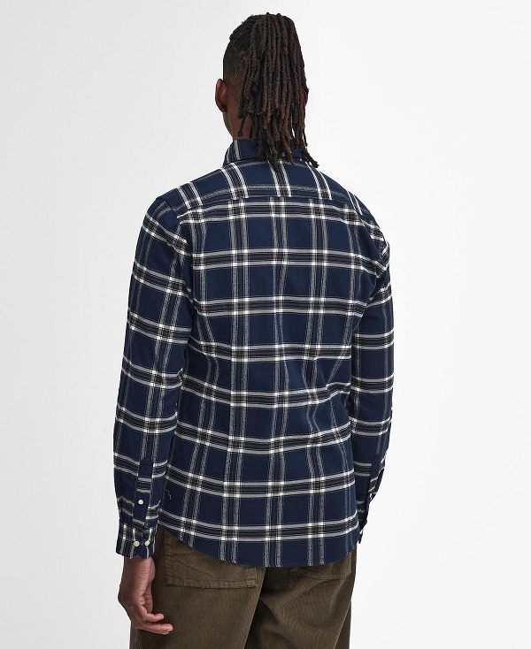 Barbour Bromley Tailored Long Sleeved Shirt Mørkeblå | BABO87813