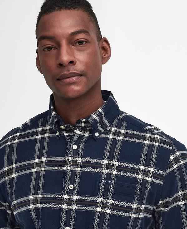 Barbour Bromley Tailored Long Sleeved Shirt Mørkeblå | BABO87813