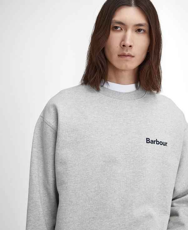 Barbour Brushed Nicholas Oversized Crew Neck Jumper Sort | BABO88493