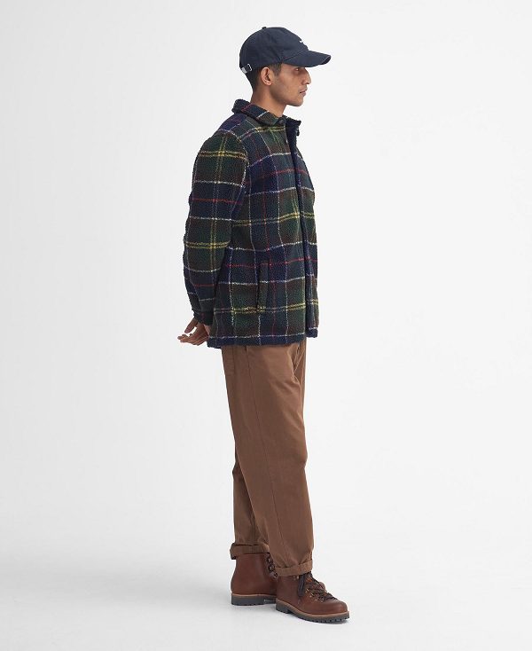 Barbour Bryson Tartan Fleece Overshirt Flerfarvede | BABO87995