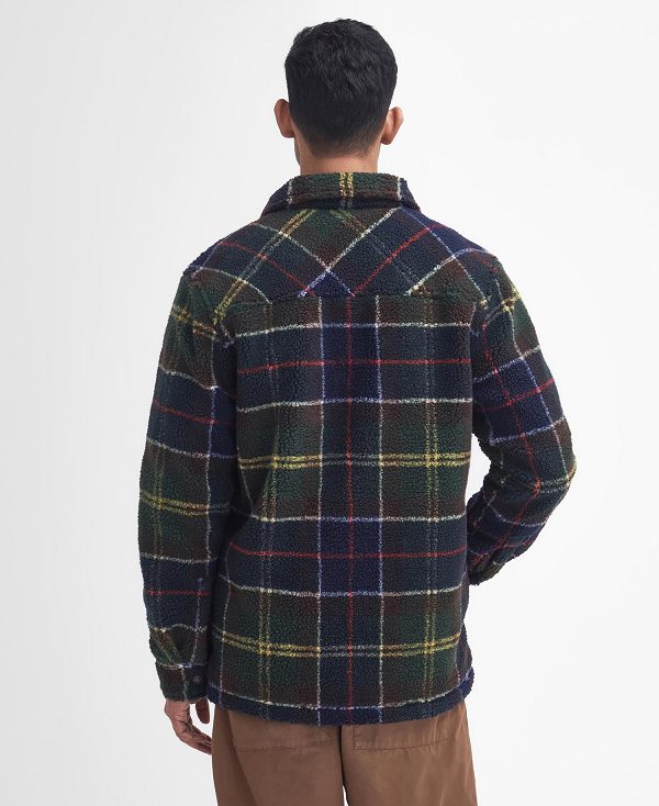 Barbour Bryson Tartan Fleece Overshirt Flerfarvede | BABO87995