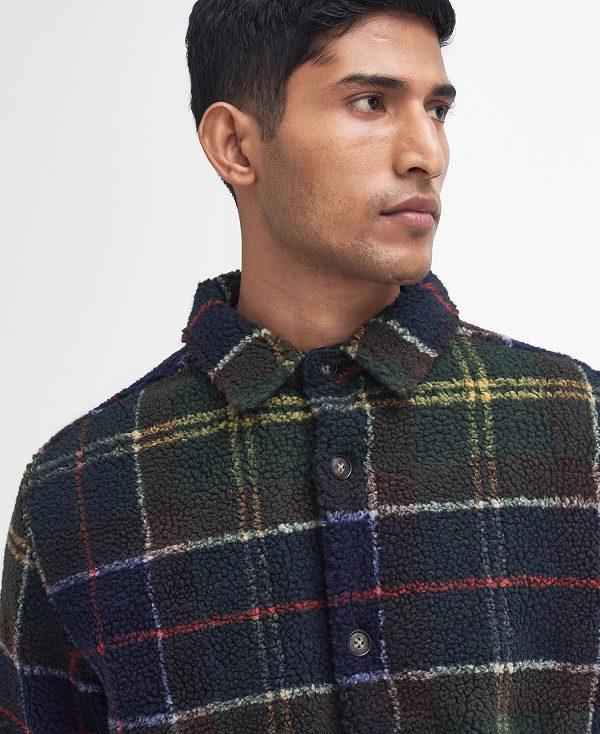 Barbour Bryson Tartan Fleece Overshirt Flerfarvede | BABO87995