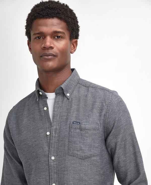 Barbour Buckley Tailored Long-sleeved Shirt Grå | BABO87932