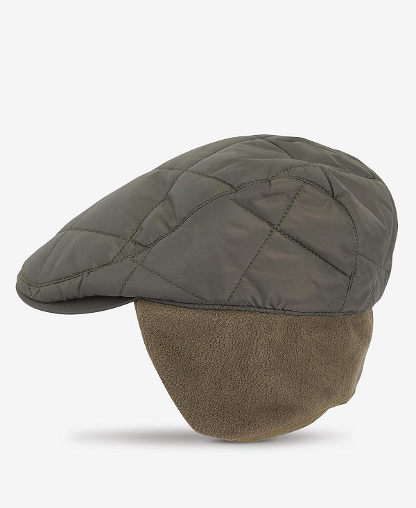 Barbour Burford Flat Cap Olivengrøn | BABO89008