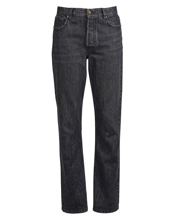 Barbour Burne Mid-rise Straight Jeans Lyseblå | BABO89856