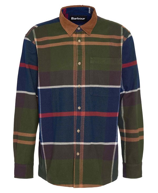 Barbour Bushlane Oversized Long-sleeved Tartan Shirt Flerfarvede | BABO87938