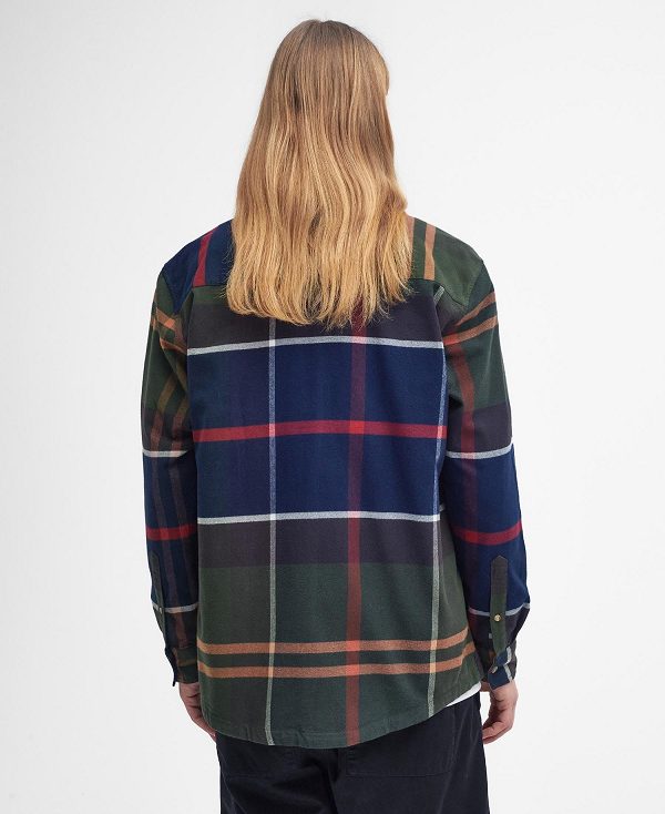 Barbour Bushlane Oversized Long-sleeved Tartan Shirt Flerfarvede | BABO87938