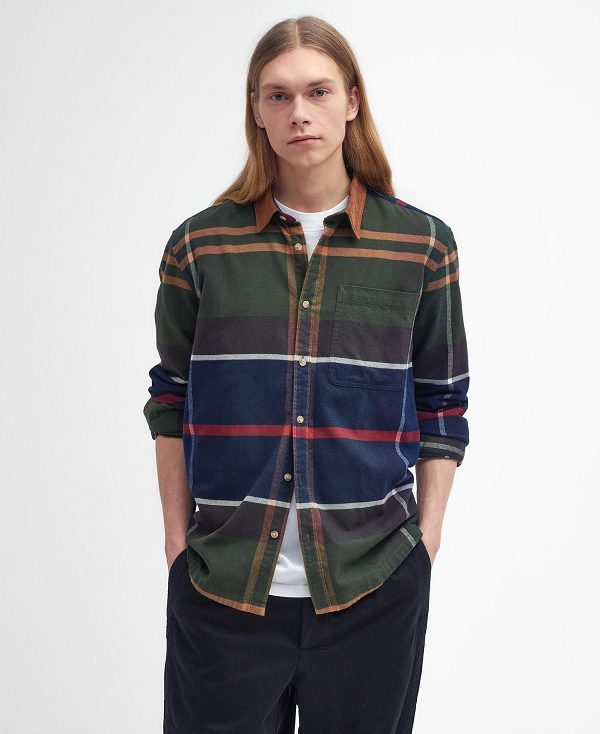 Barbour Bushlane Oversized Long-sleeved Tartan Shirt Flerfarvede | BABO87938