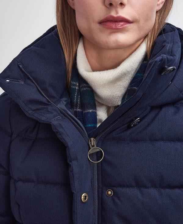 Barbour Camellia Puffer Jacket Mørkeblå | BABO89352