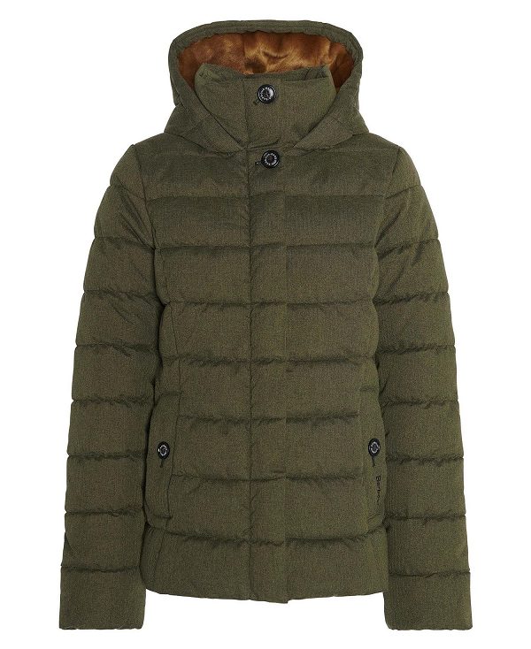 Barbour Camellia Puffer Jacket Olivengrøn | BABO89354