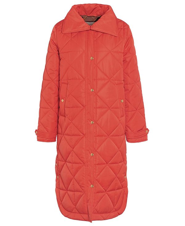 Barbour Carolina Quilted Jacket Rød | BABO89292