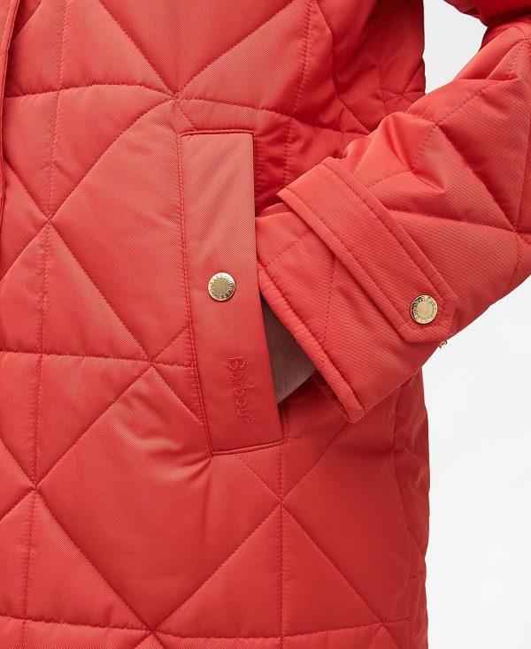 Barbour Carolina Quilted Jacket Rød | BABO89292