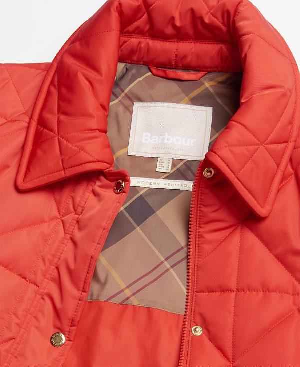 Barbour Carolina Quilted Jacket Rød | BABO89292