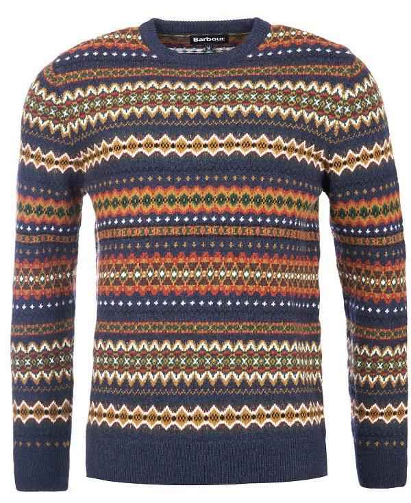 Barbour Case Fair Isle Jumper Flerfarvede | BABO88534