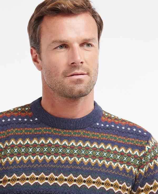 Barbour Case Fair Isle Jumper Flerfarvede | BABO88534