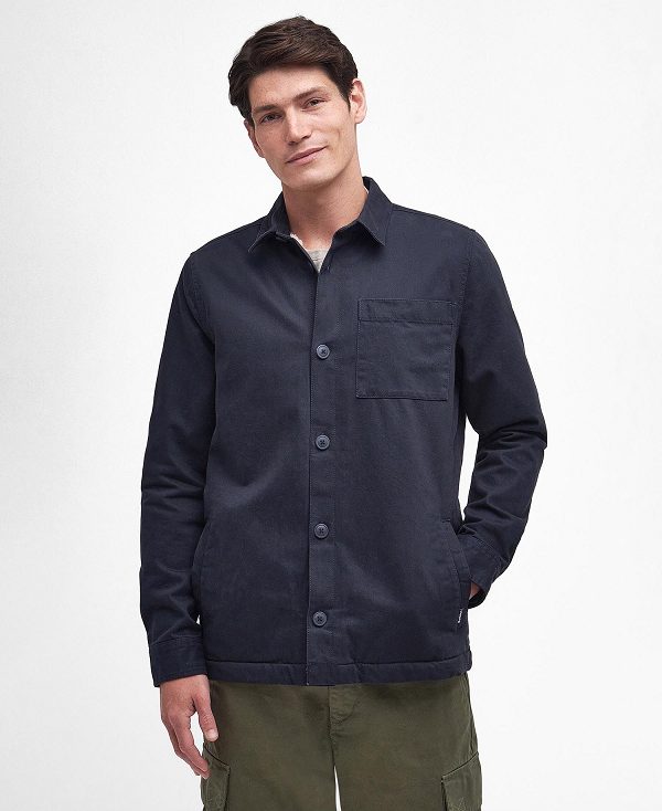 Barbour Casper Overshirt Mørkeblå | BABO87672