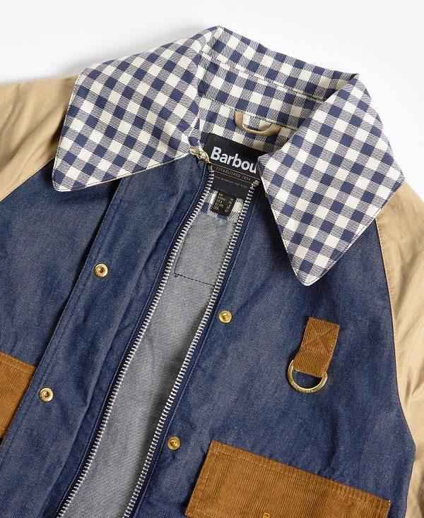 Barbour Catton Spey Patch Showerproof Jacket Beige Indigo Mørkeblå | BABO89411