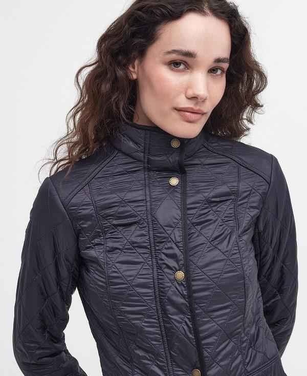 Barbour Cavalry Polarquilt Quilted Jacket Mørkeblå | BABO89311